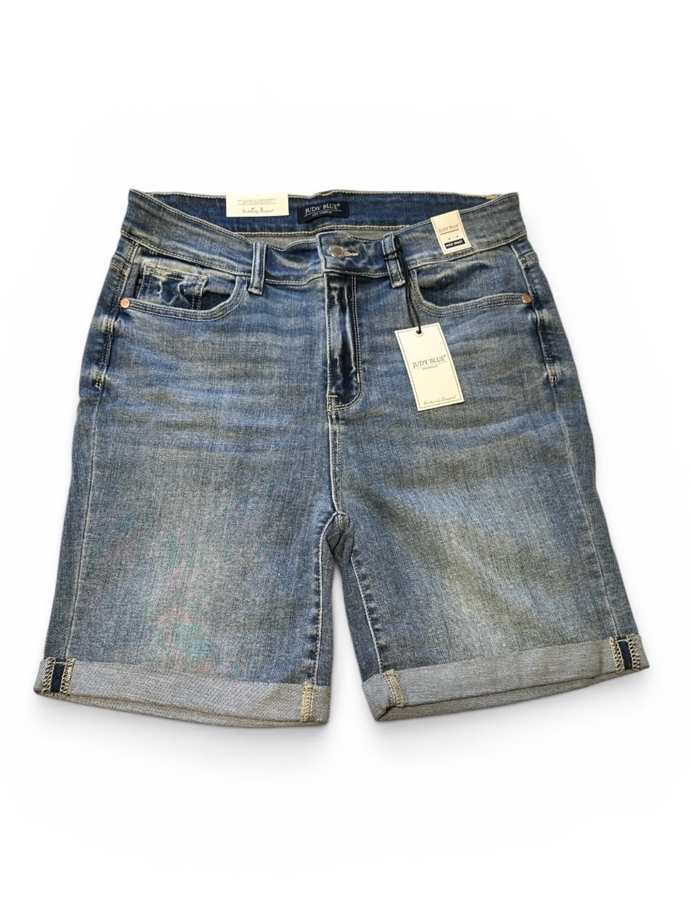 Judy Blue Los Angeles High Waist Cuffed Shorts